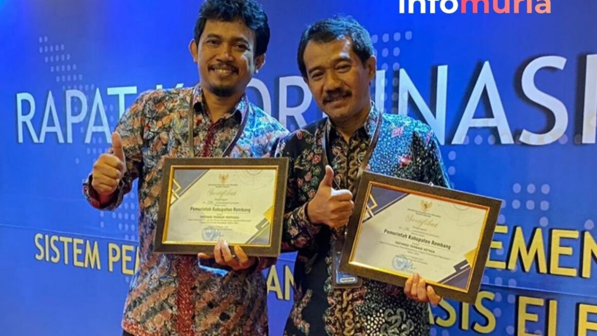 Kabupaten Rembang Raih Penghargaan Nasional dalam Implementasi Sistem Pemerintahan Berbasis Elektronik