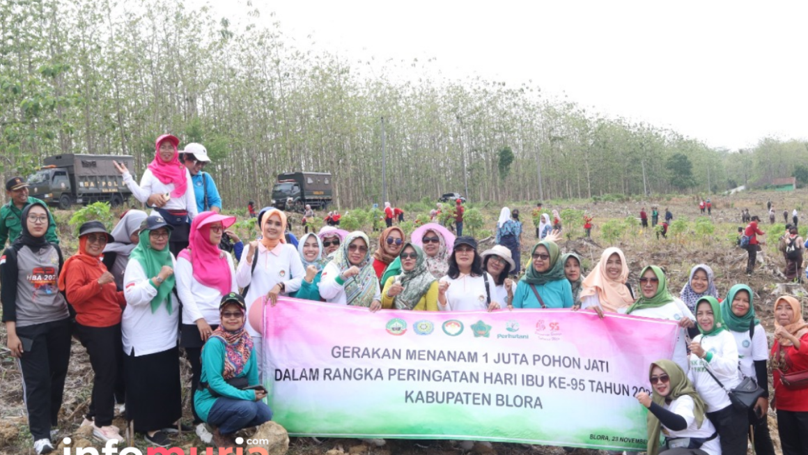 Upaya Kelestarian Hutan, Dinsos P3A Blora Ajak Camat, Kades, dan Organisasi Wanita untuk Menanam Pohon