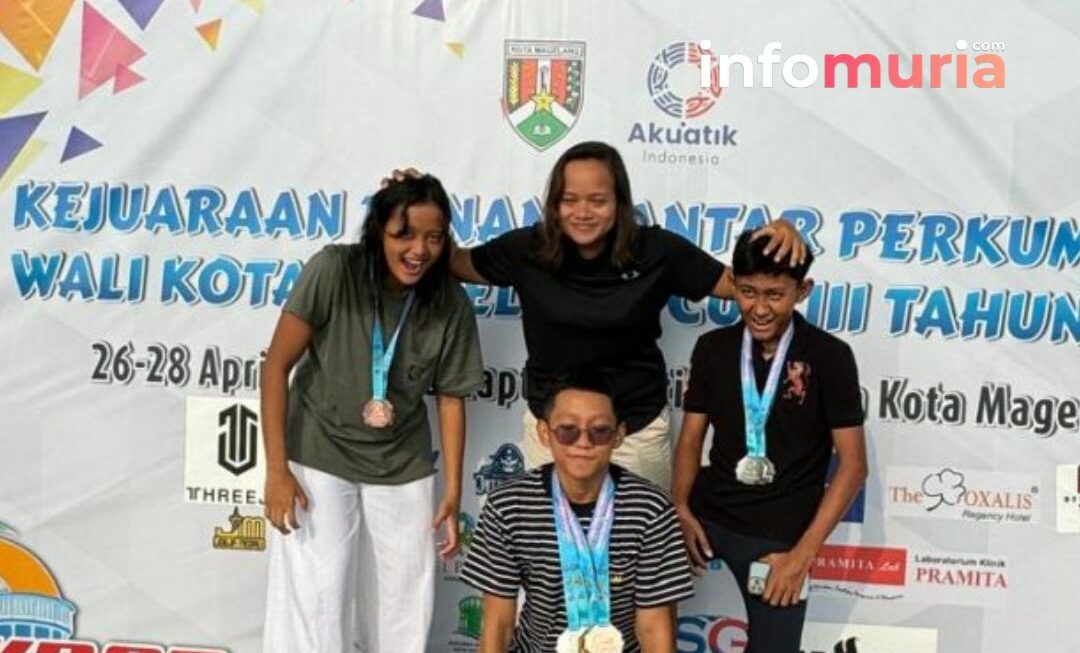 Prestasi Gemilang, Atlet-Alet Akuatik Jepara Borong 20 Medali Emas di KRAP Piala Wali Kota Magelang